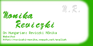 monika reviczki business card